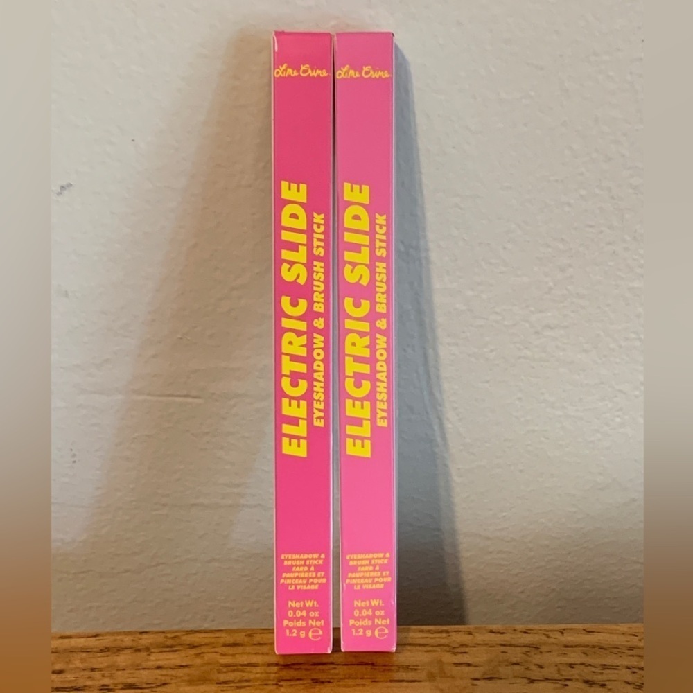 SET 2 Lime Crime Electric Slide Eyeshadow & Brush Stick Shade As If 1.2g NIB
